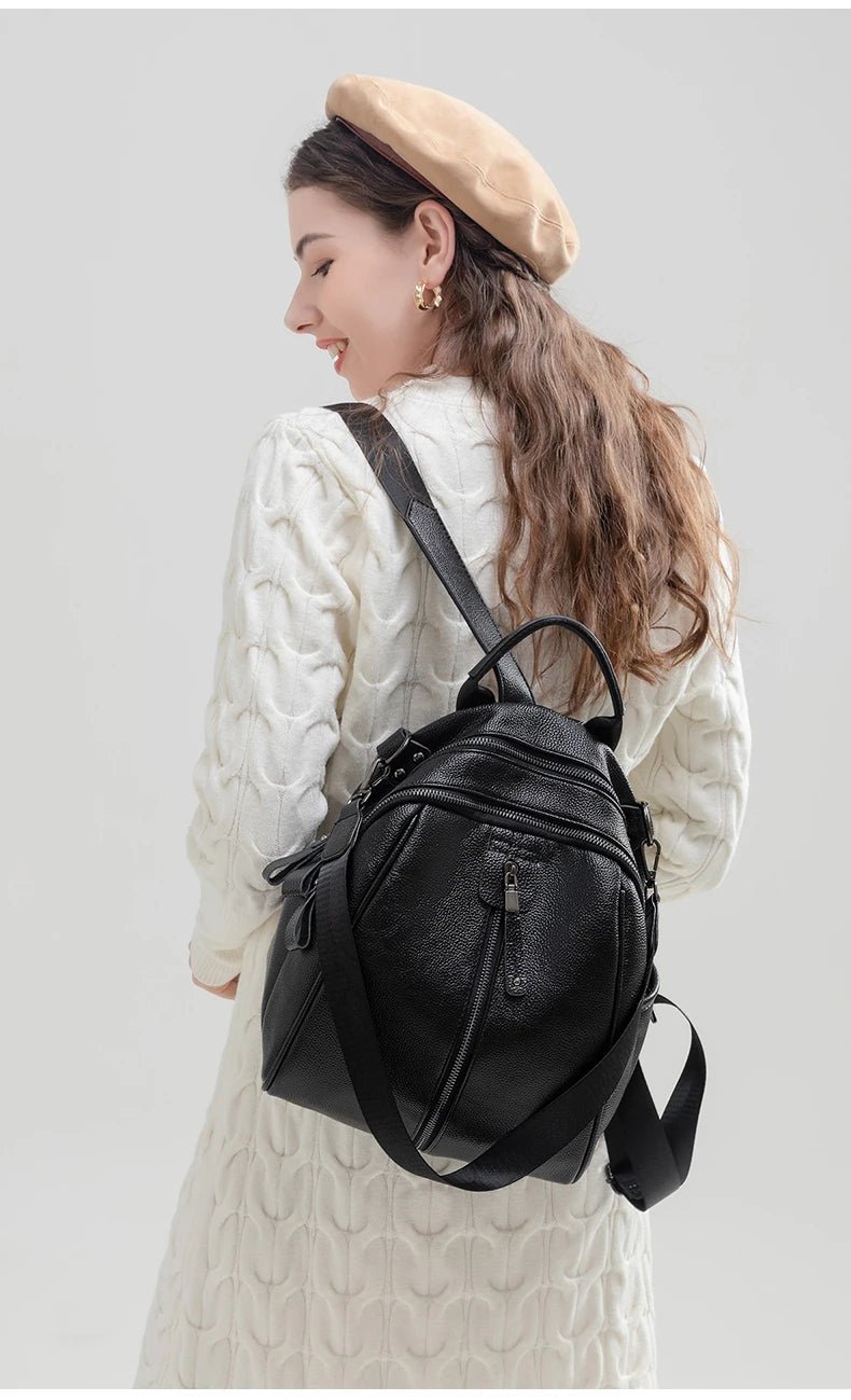 Sac à Dos Cuir Femme élégant "L'Intégrale"