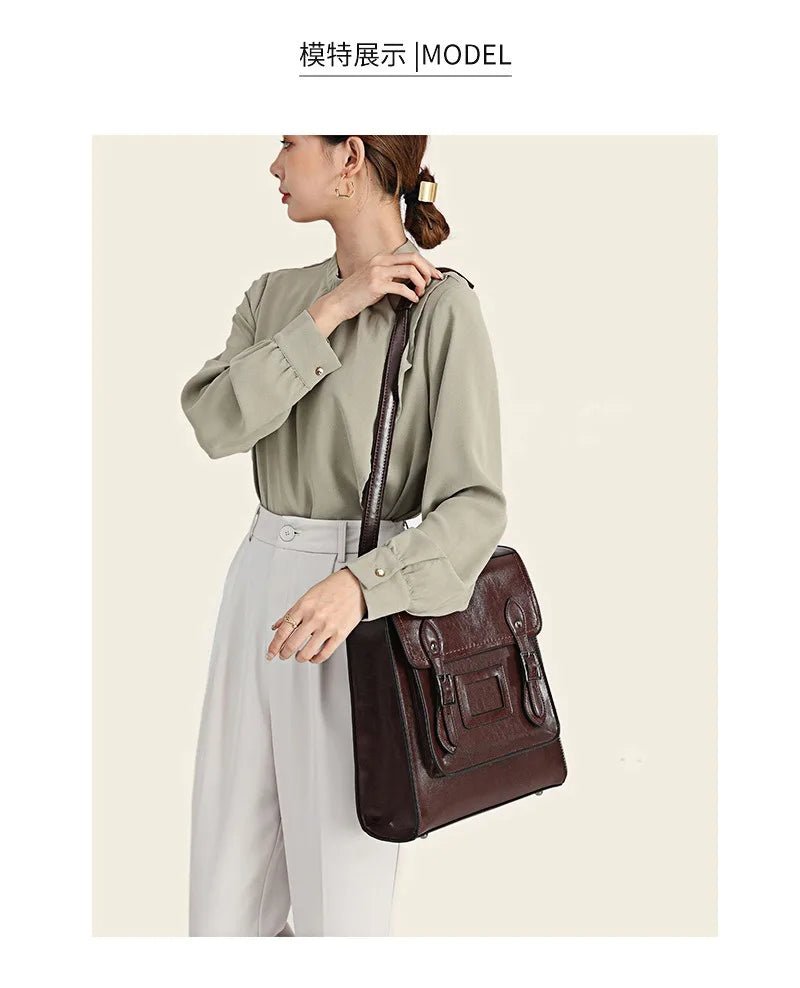 Sac à Dos Cuir Femme tendance "L'Avant-Gardiste"