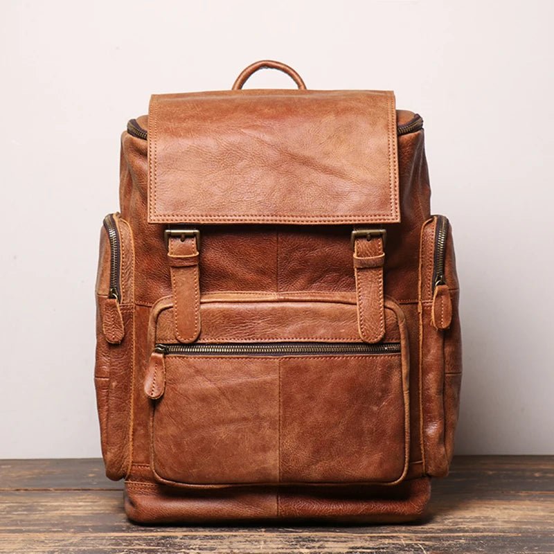 Sac à Dos Cuir Homme "Le Discret" - Restaur Cuirs
