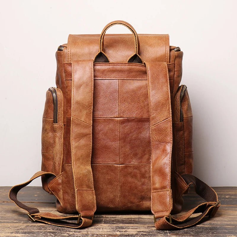 Sac à Dos Cuir Homme "Le Discret" - Restaur Cuirs