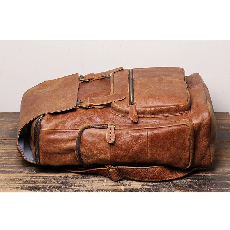 Sac à Dos Cuir Homme "Le Discret" - Restaur Cuirs