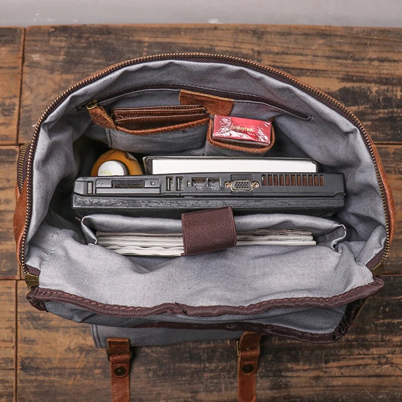 Sac à Dos Cuir Homme "Le Discret" - Restaur Cuirs