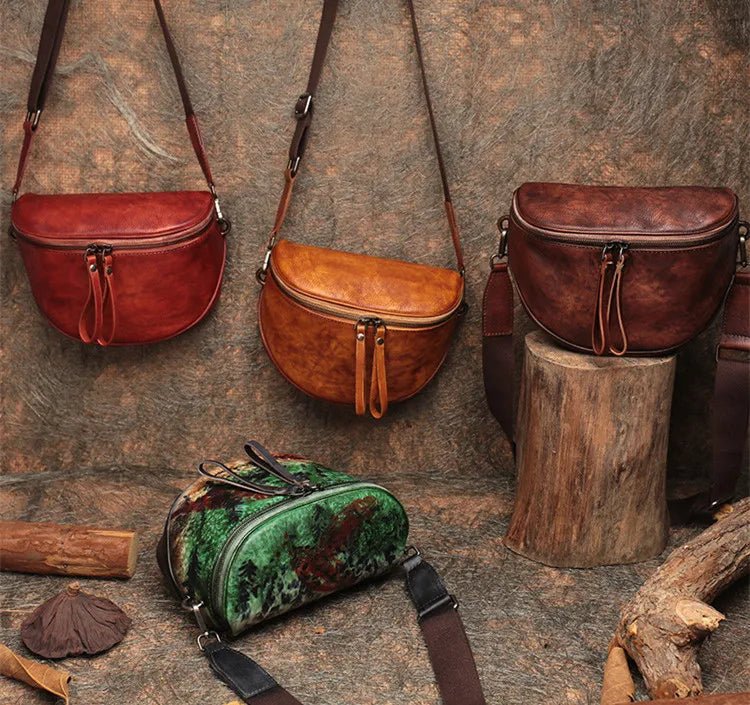 Sac Banane Cuir Femme "La Discrète" - Restaur Cuirs