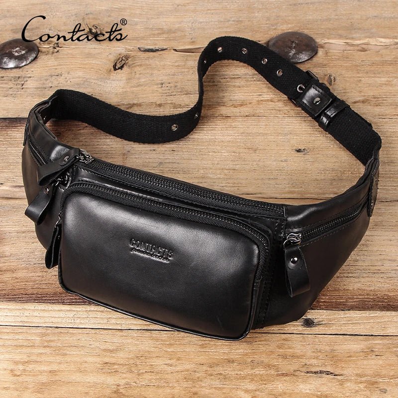 Sac Banane Homme Cuir Élégant "Le Pratique" - Restaur Cuirs