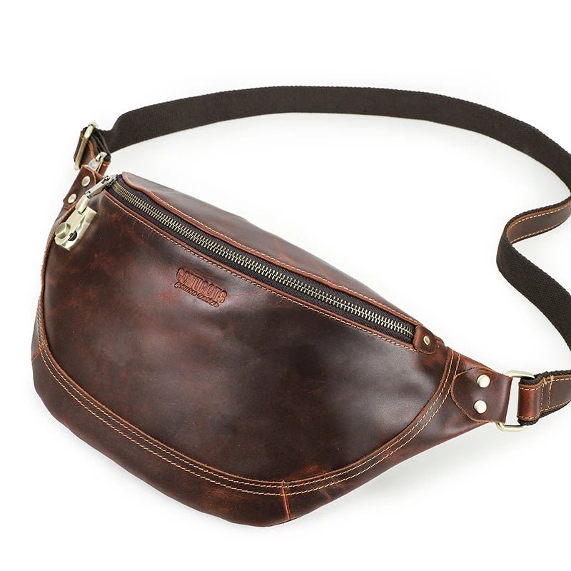 Sac Banane Homme Cuir "Le Gardien" - Restaur Cuirs