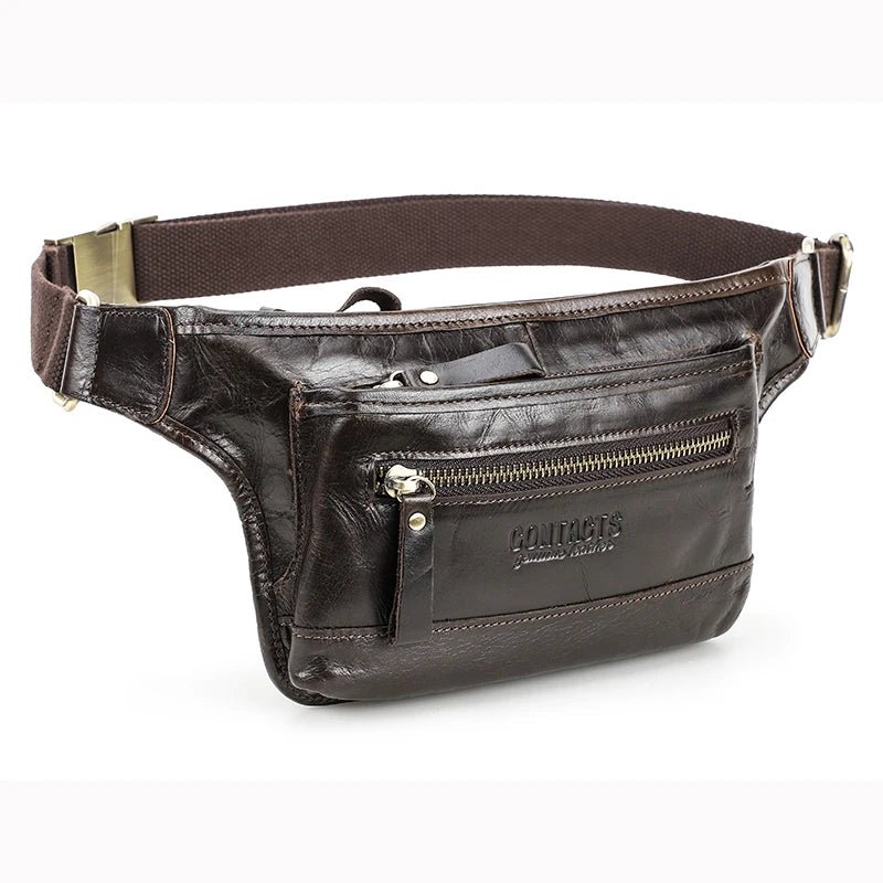 Sac Banane Homme Cuir Pratique et Élégant "Le Coursier" - Restaur Cuirs