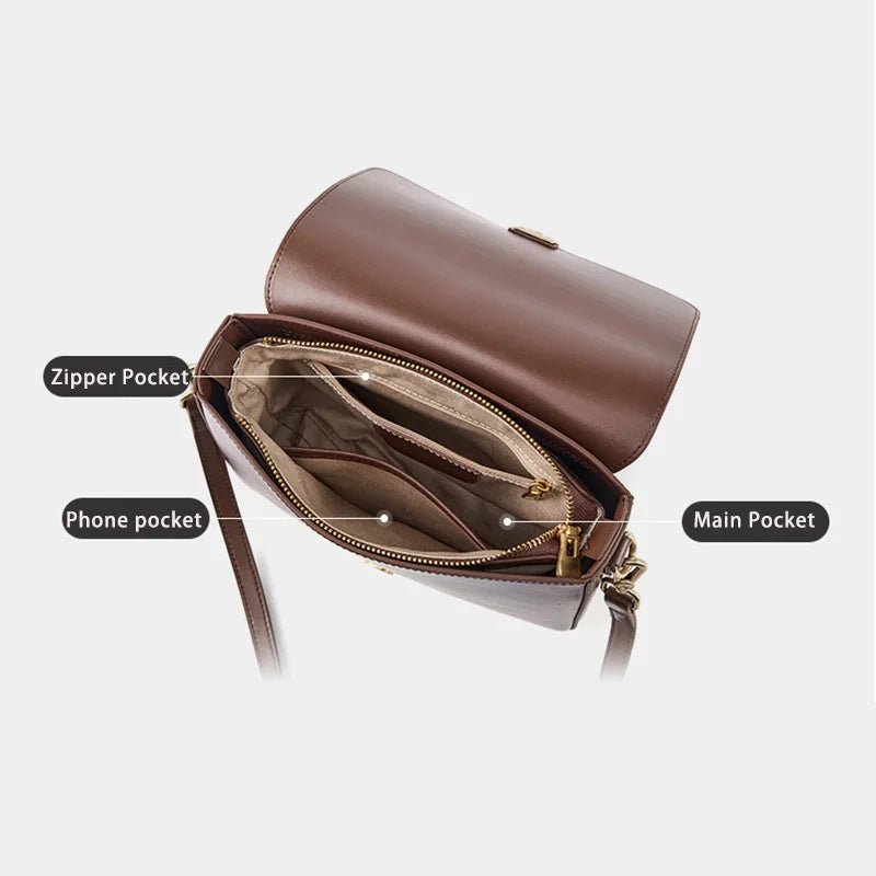 Sac bandoulière cuir "La Bohème" pour femme - Restaur Cuirs