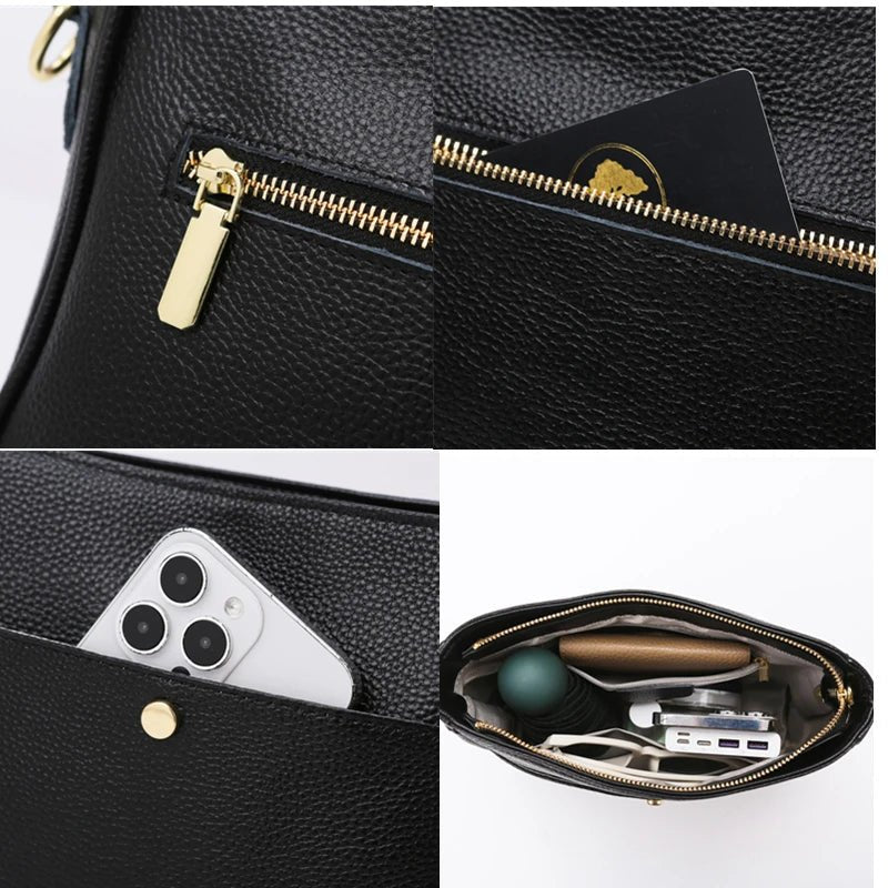 Sac bandoulière cuir "L'Audacieuse" pour femme - Restaur Cuirs
