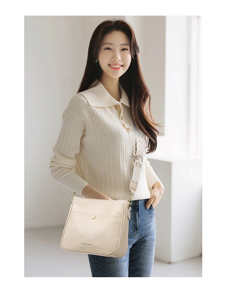 Sac bandoulière cuir "L'Audacieuse" pour femme - Restaur Cuirs