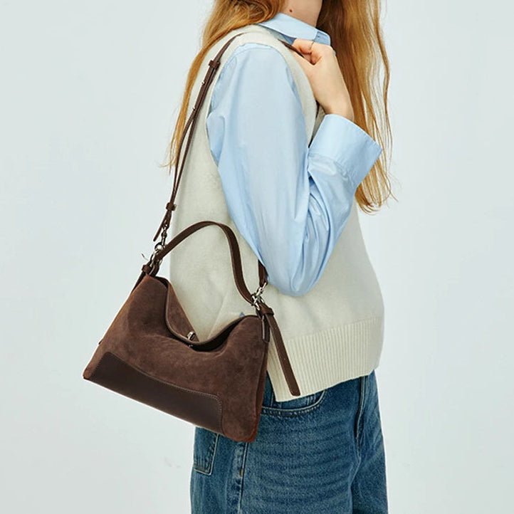 Sac Bandoulière en Cuir Femme Hobo - Chic et Fonctionnel avec "La Pétillante" - Restaur Cuirs