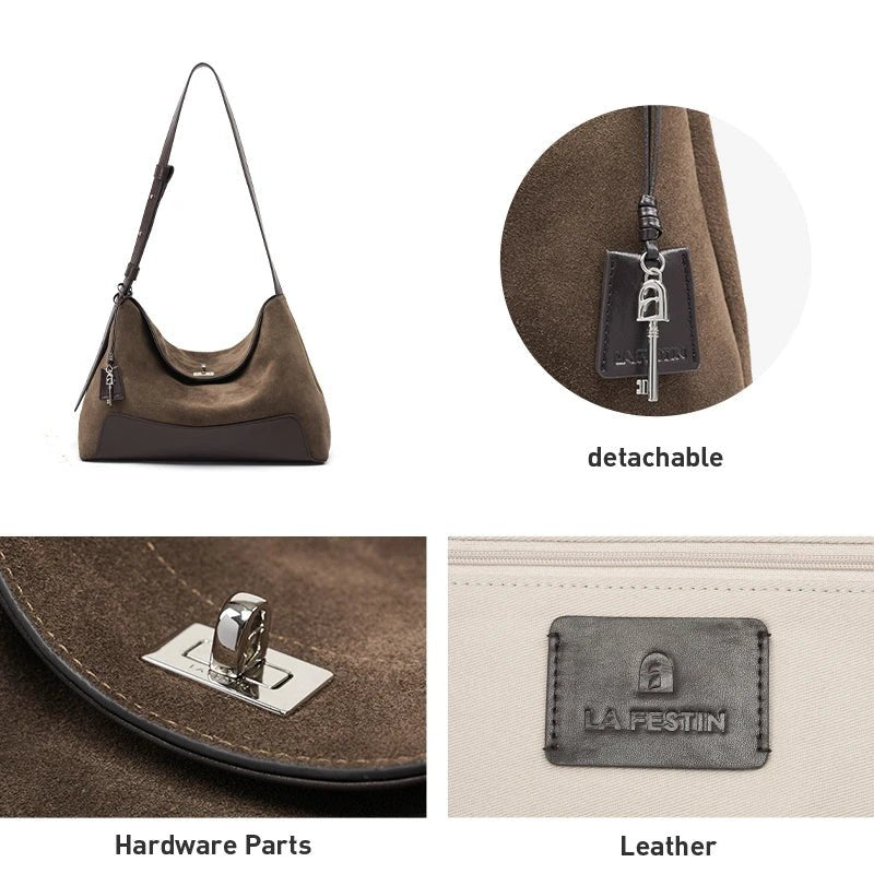 Sac Bandoulière en Cuir Femme Hobo - Chic et Fonctionnel avec "La Pétillante" - Restaur Cuirs