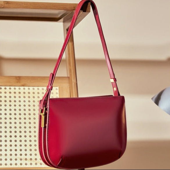 Sac Bandoulière en Cuir Femme Hobo Élégant "La Magnifique" - Restaur Cuirs