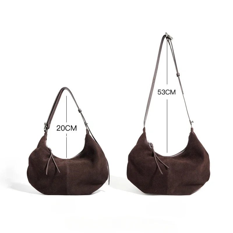 Sac Bandoulière en Cuir Femme Hobo "La Contemporaine" - Restaur Cuirs