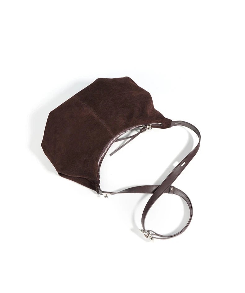 Sac Bandoulière en Cuir Femme Hobo "La Contemporaine" - Restaur Cuirs