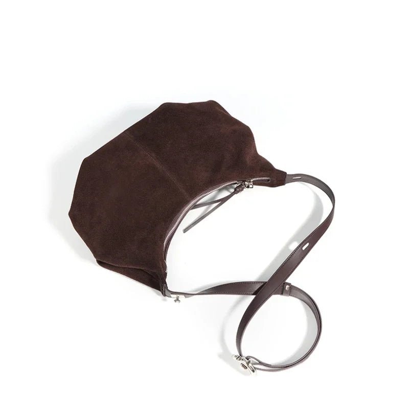Sac Bandoulière en Cuir Femme Hobo "La Contemporaine" - Restaur Cuirs