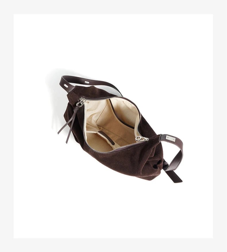 Sac Bandoulière en Cuir Femme Hobo "La Contemporaine" - Restaur Cuirs