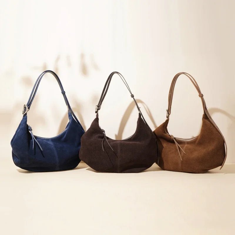 Sac Bandoulière en Cuir Femme Hobo "La Contemporaine" - Restaur Cuirs