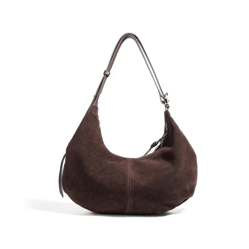Sac Bandoulière en Cuir Femme Hobo "La Contemporaine" - Restaur Cuirs