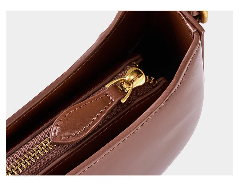 Sac Bandoulière en Cuir Femme Hobo "La Métropolitaine" - Restaur Cuirs