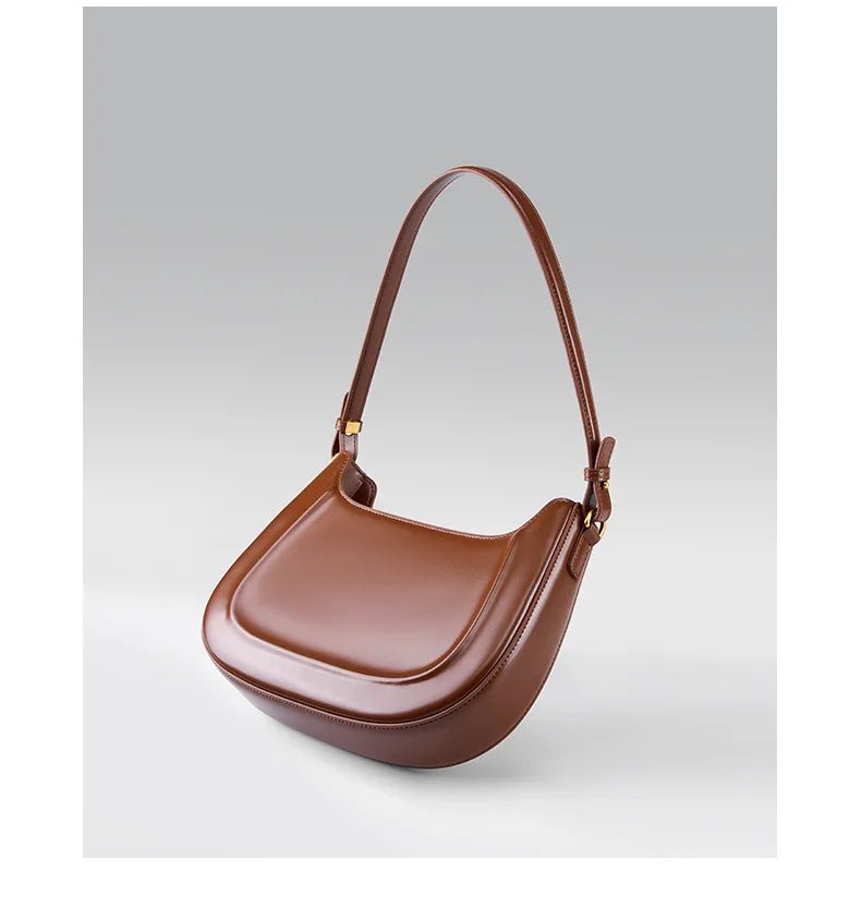 Sac Bandoulière en Cuir Femme Hobo "La Métropolitaine" - Restaur Cuirs