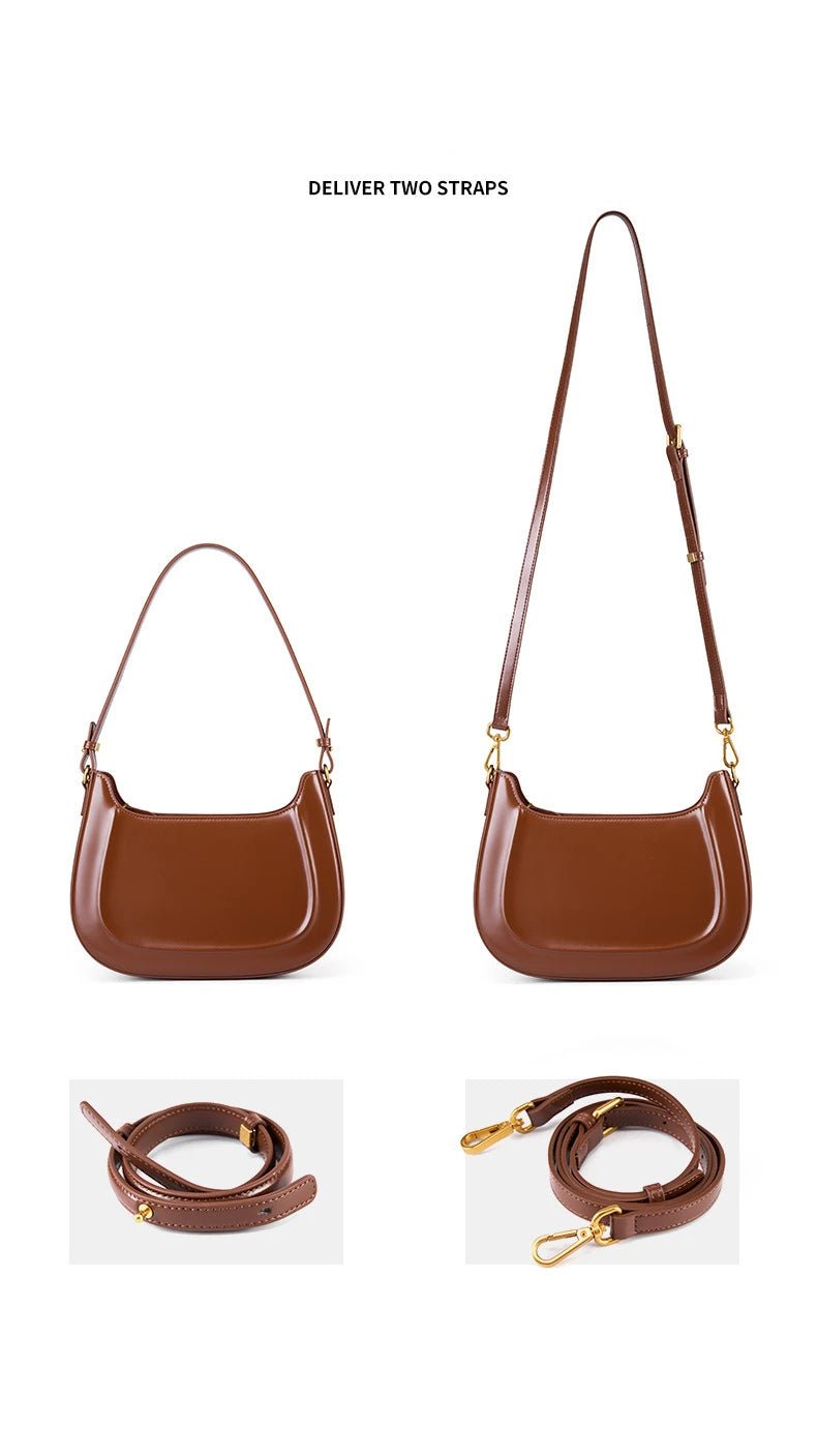 Sac Bandoulière en Cuir Femme Hobo "La Métropolitaine" - Restaur Cuirs