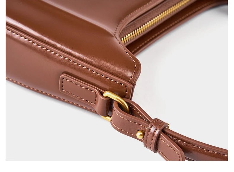Sac Bandoulière en Cuir Femme Hobo "La Métropolitaine" - Restaur Cuirs
