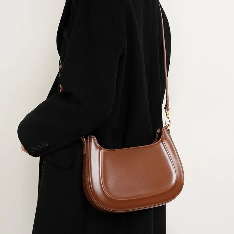Sac Bandoulière en Cuir Femme Hobo "La Métropolitaine" - Restaur Cuirs