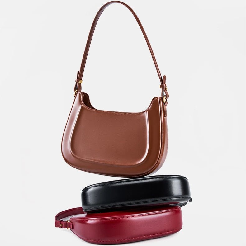 Sac Bandoulière en Cuir Femme Hobo "La Métropolitaine" - Restaur Cuirs