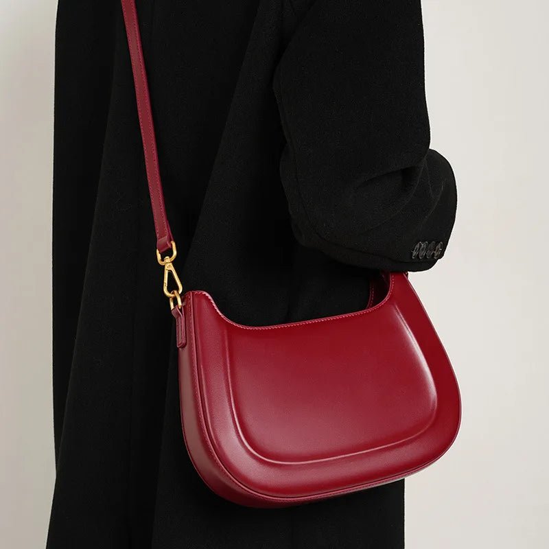 Sac Bandoulière en Cuir Femme Hobo "La Métropolitaine" - Restaur Cuirs