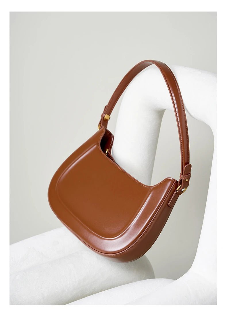 Sac Bandoulière en Cuir Femme Hobo "La Métropolitaine" - Restaur Cuirs