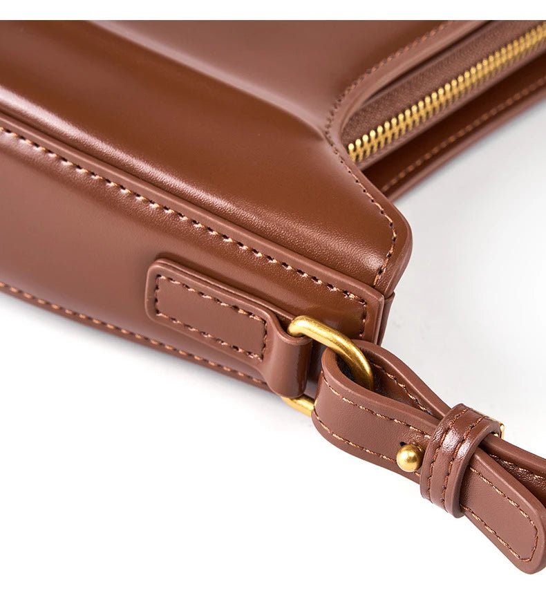 Sac Bandoulière en Cuir Femme Hobo "La Métropolitaine" - Restaur Cuirs