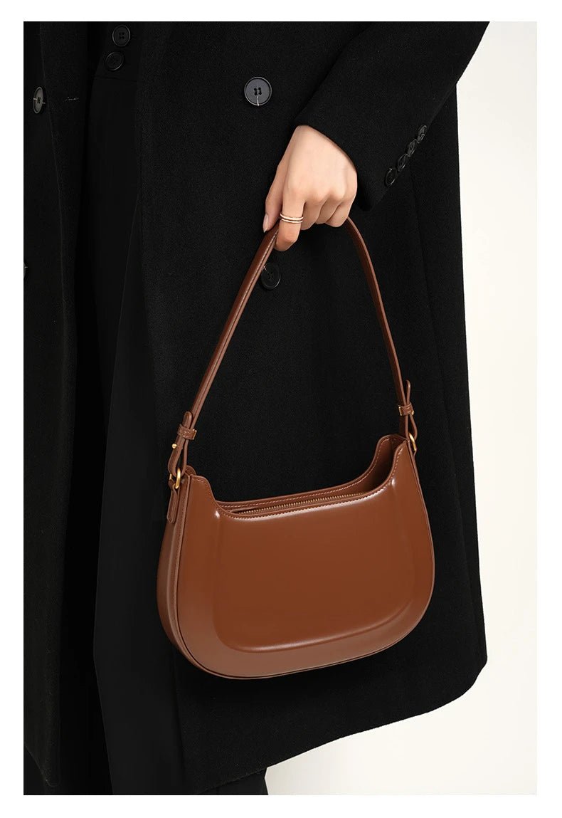Sac Bandoulière en Cuir Femme Hobo "La Métropolitaine" - Restaur Cuirs