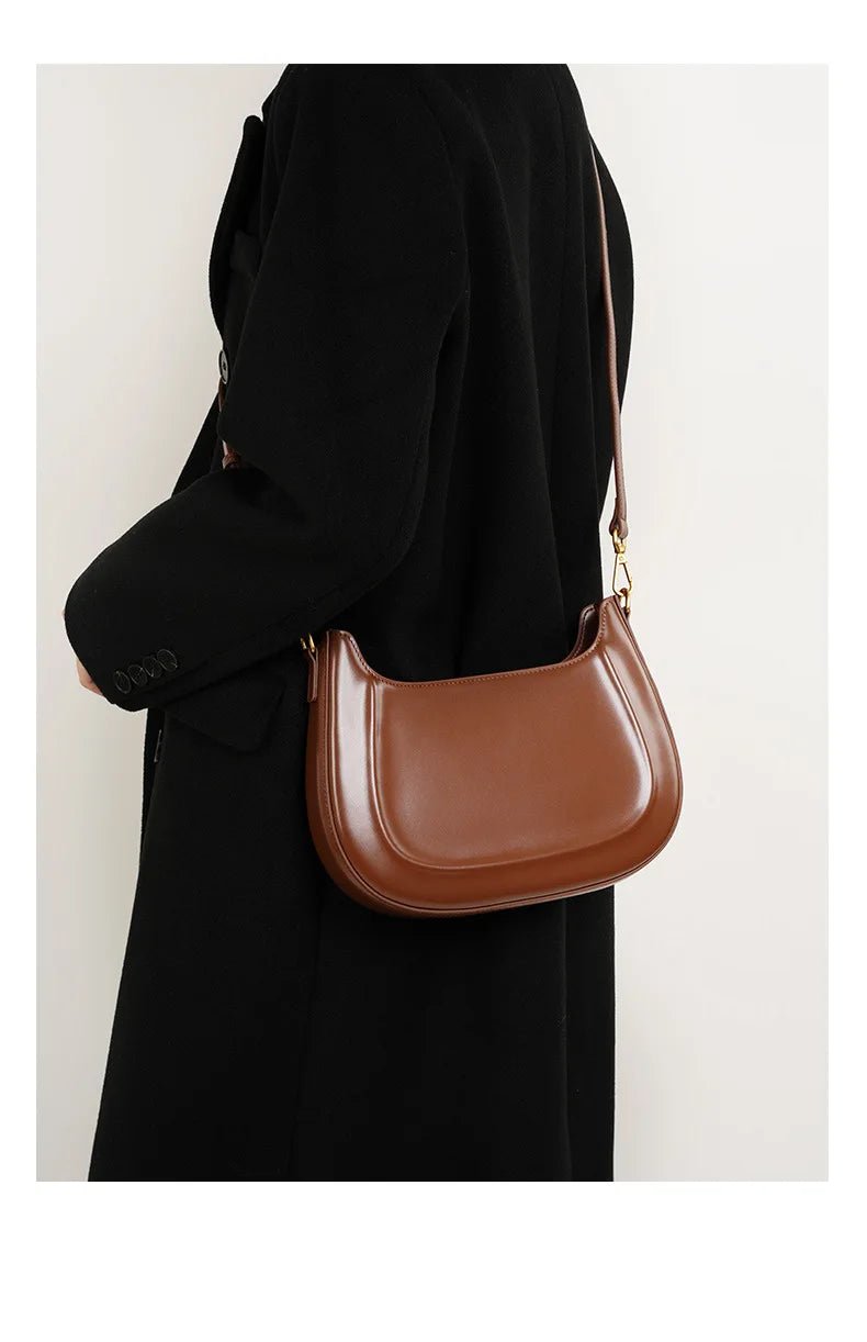 Sac Bandoulière en Cuir Femme Hobo "La Métropolitaine" - Restaur Cuirs