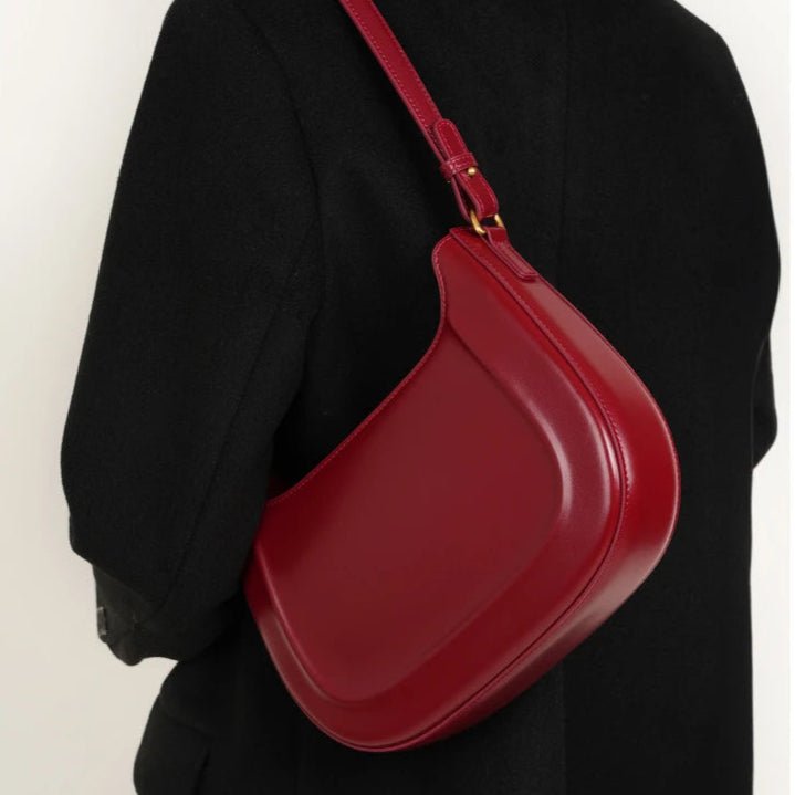 Sac Bandoulière en Cuir Femme Hobo "La Métropolitaine" - Restaur Cuirs