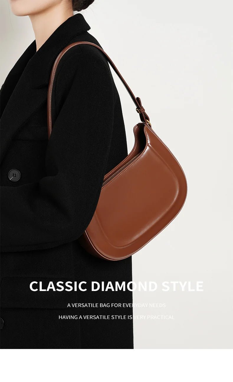 Sac Bandoulière en Cuir Femme Hobo "La Métropolitaine" - Restaur Cuirs