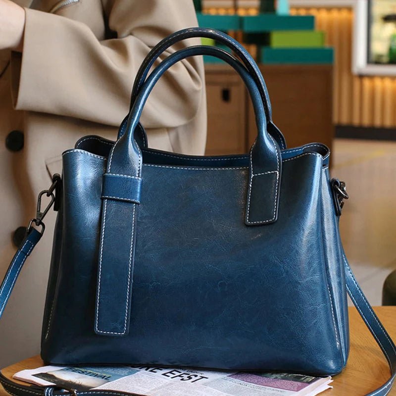 Sac Bandoulière en Cuir Femme Hobo "La Moderne" - Restaur Cuirs