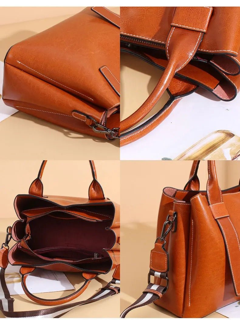 Sac Bandoulière en Cuir Femme Hobo "La Moderne" - Restaur Cuirs