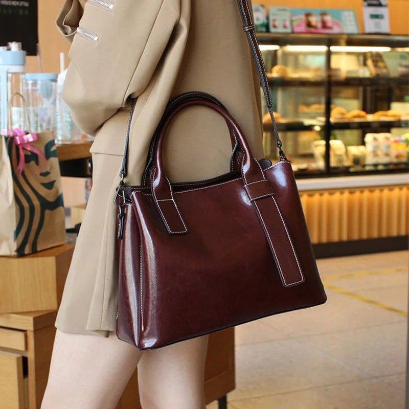 Sac Bandoulière en Cuir Femme Hobo "La Moderne" - Restaur Cuirs