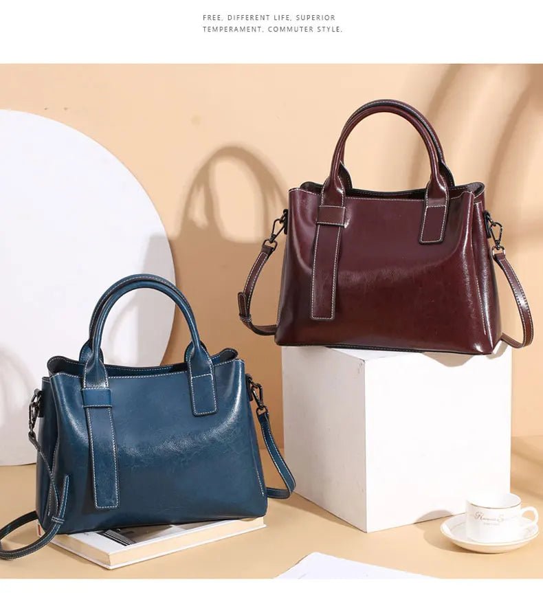 Sac Bandoulière en Cuir Femme Hobo "La Moderne" - Restaur Cuirs
