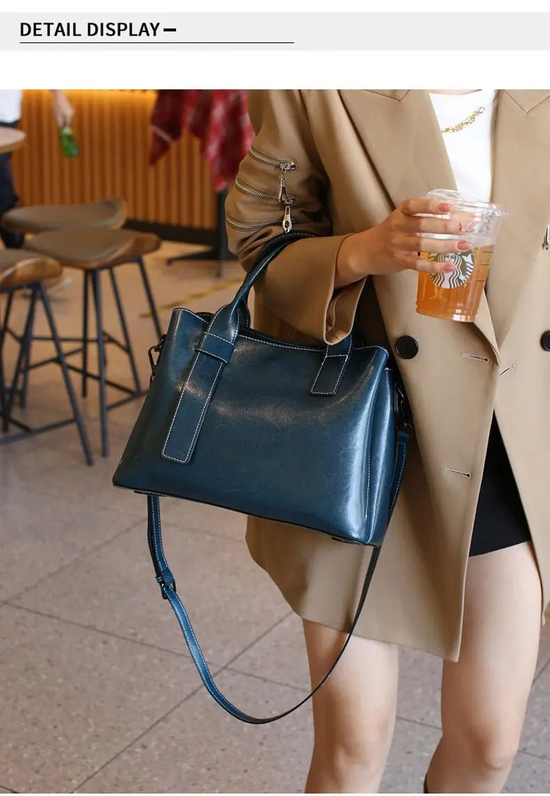 Sac Bandoulière en Cuir Femme Hobo "La Moderne" - Restaur Cuirs