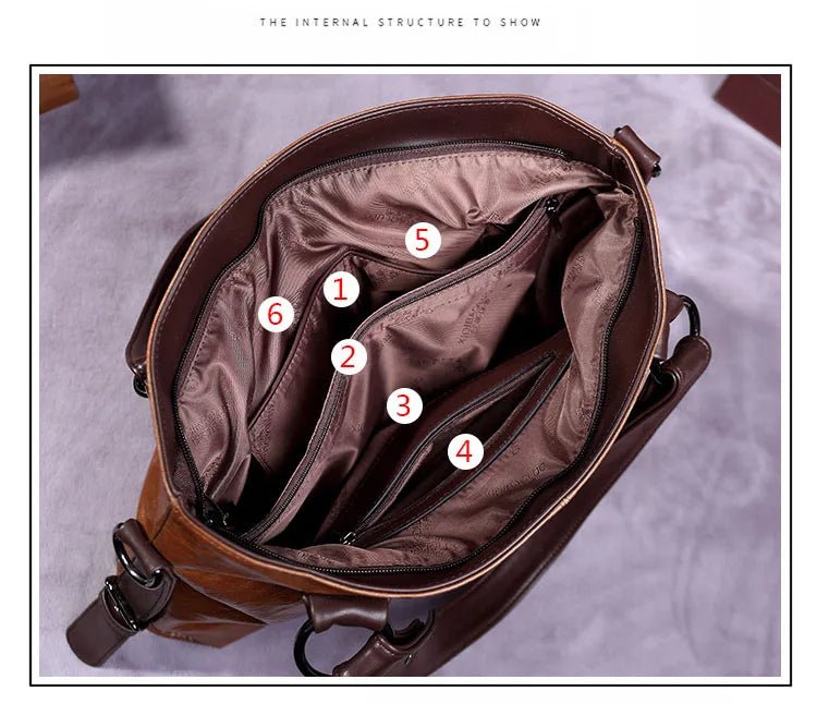 Sac Bandoulière en Cuir Femme Hobo "La Radieuse" - Restaur Cuirs