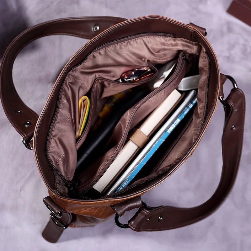 Sac Bandoulière en Cuir Femme Hobo "La Radieuse" - Restaur Cuirs