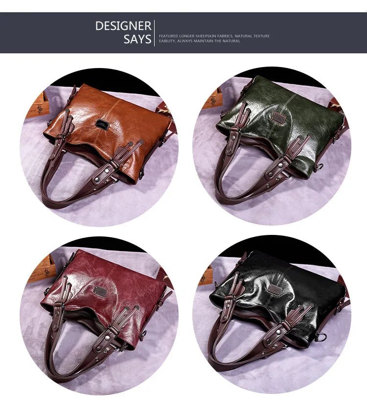 Sac Bandoulière en Cuir Femme Hobo "La Radieuse" - Restaur Cuirs