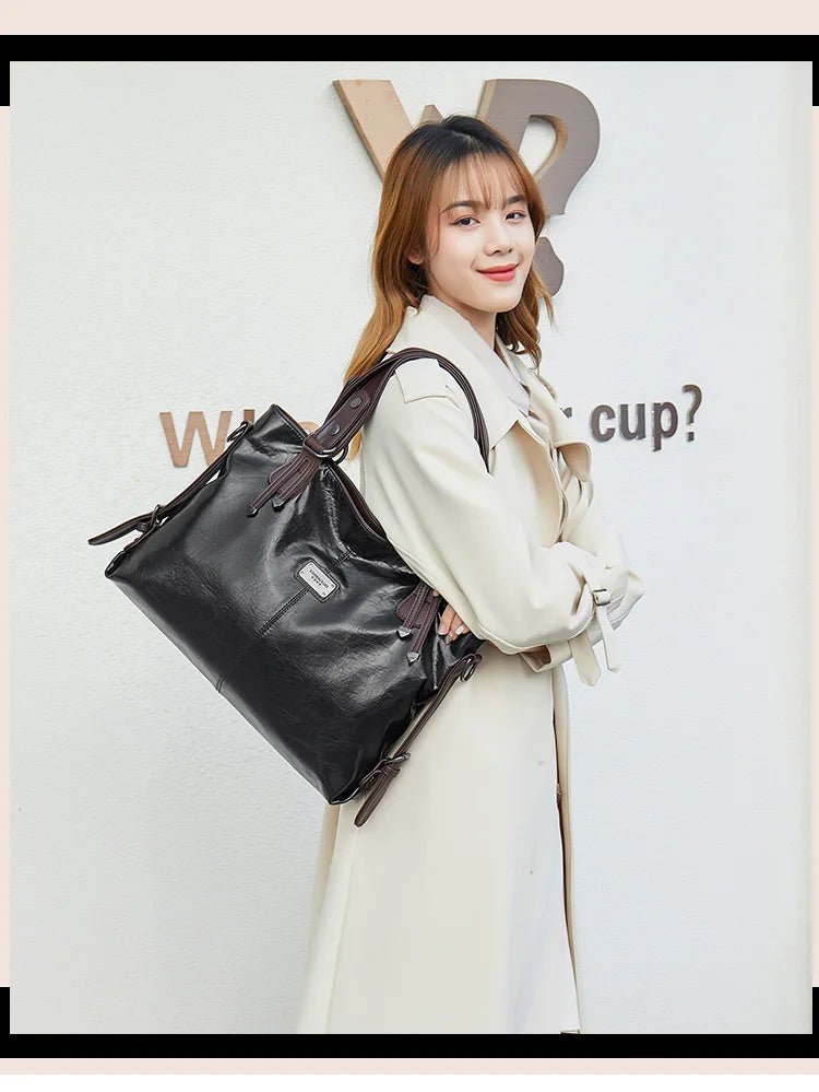 Sac Bandoulière en Cuir Femme Hobo "La Radieuse" - Restaur Cuirs