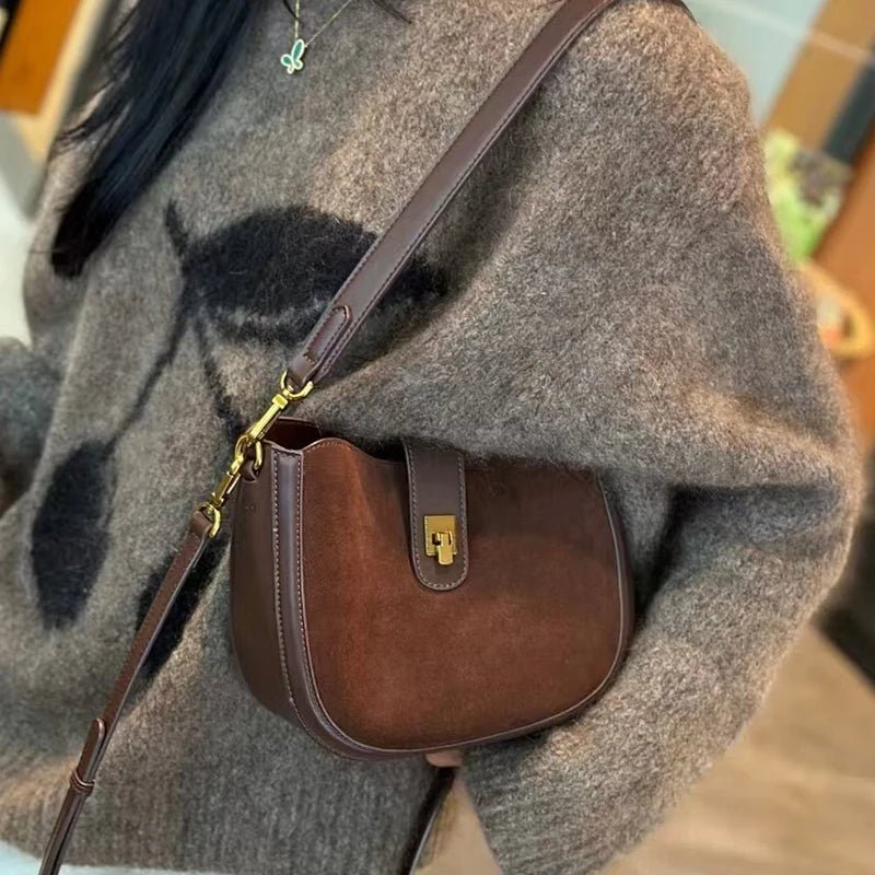 Sac Bandoulière en Cuir Femme Hobo "La Sélène" - Restaur Cuirs
