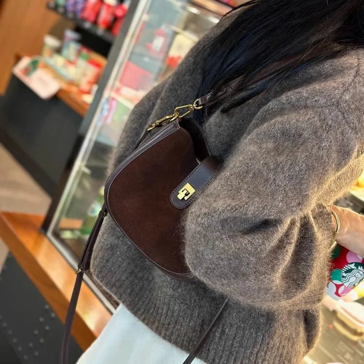 Sac Bandoulière en Cuir Femme Hobo "La Sélène" - Restaur Cuirs