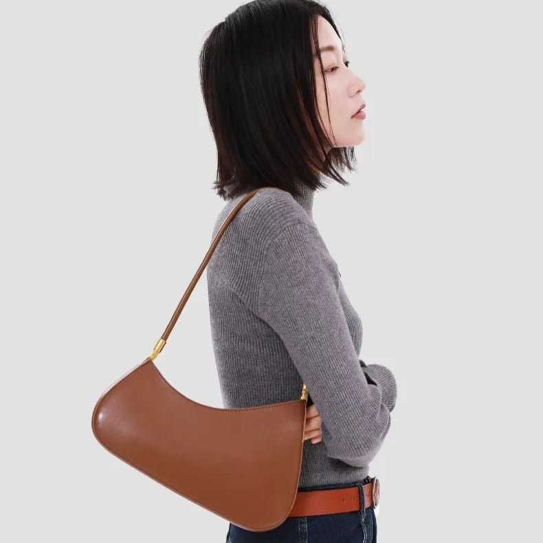 Sac Bandoulière en Cuir Femme Hobo "La Voyageuse" - Restaur Cuirs