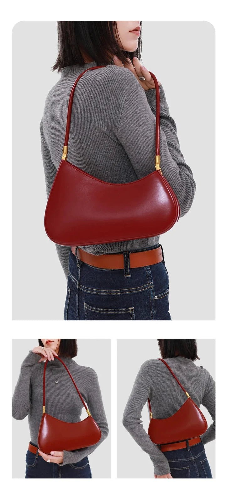 Sac Bandoulière en Cuir Femme Hobo "La Voyageuse" - Restaur Cuirs