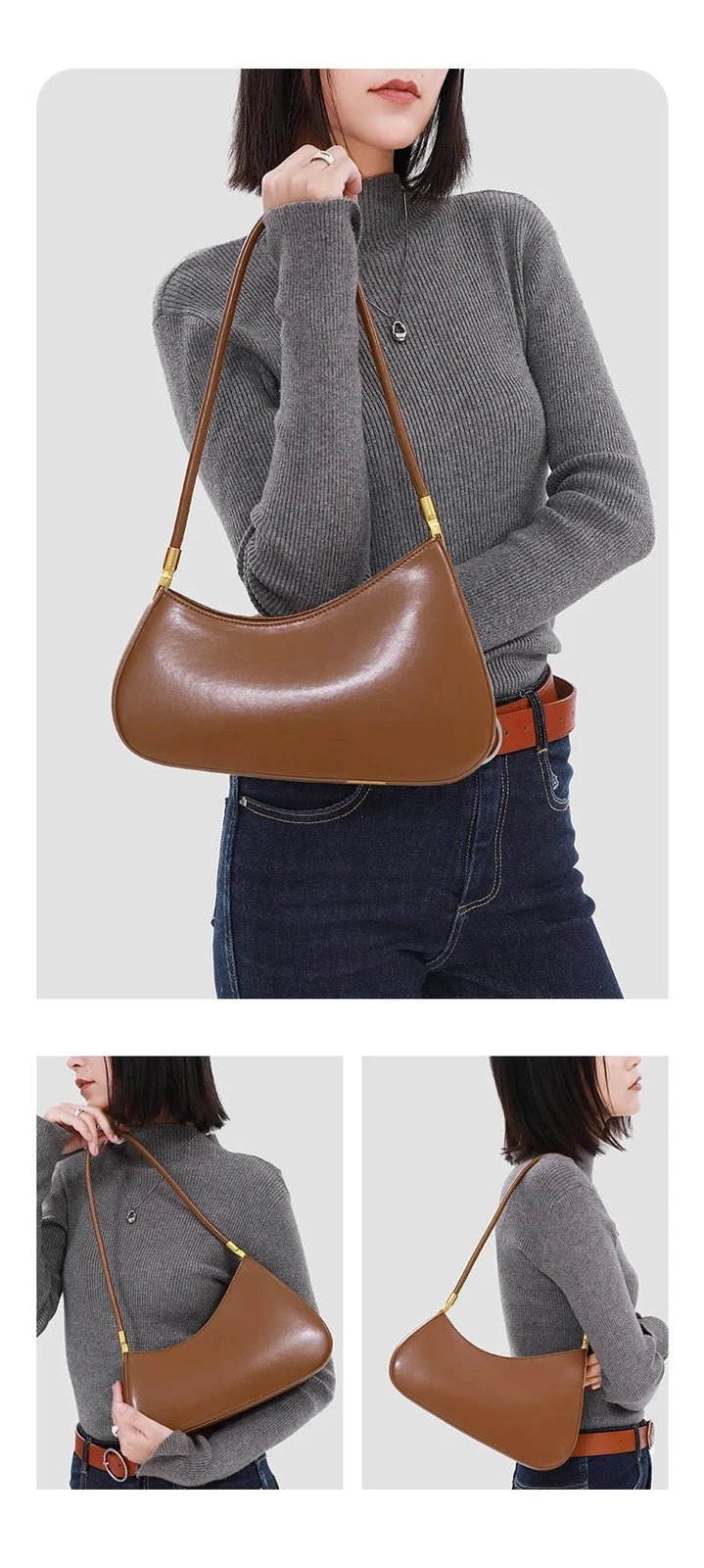 Sac Bandoulière en Cuir Femme Hobo "La Voyageuse" - Restaur Cuirs