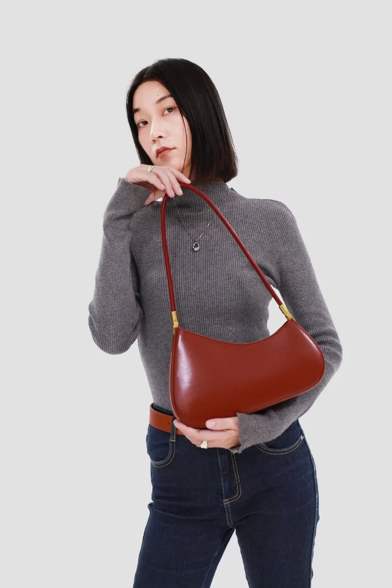 Sac Bandoulière en Cuir Femme Hobo "La Voyageuse" - Restaur Cuirs